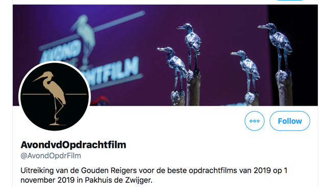 Nominatie mini-docu Reiger